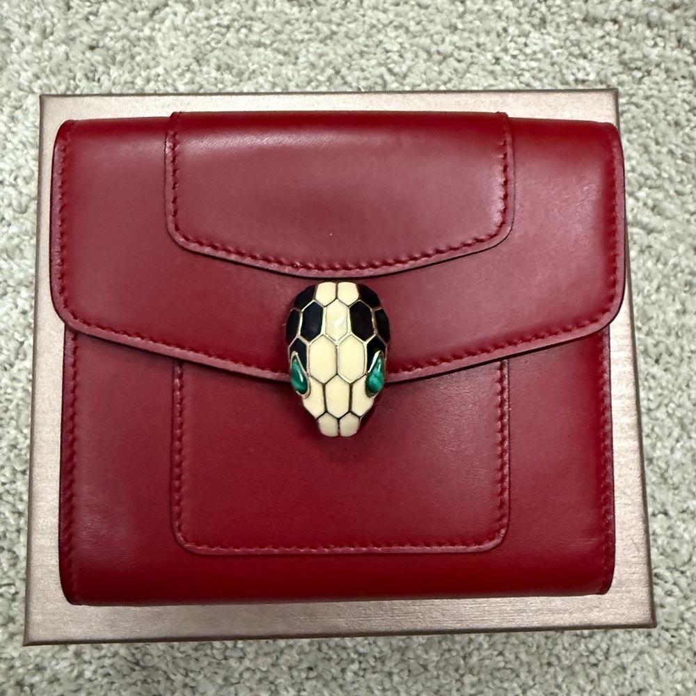 Serpenti Forever Trifold Wallet Bulgari